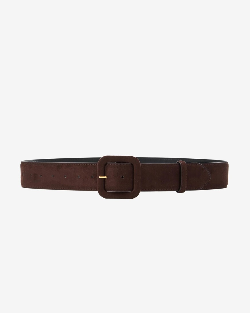 SUEDE-EFFECT BELT CHOCOLAT ALVARO