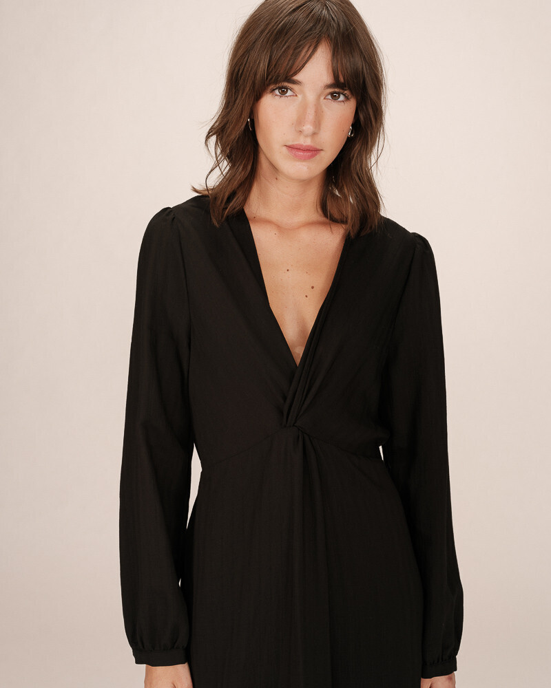 LONG DRESS NOIR SHIRLEY GRACE&MILA