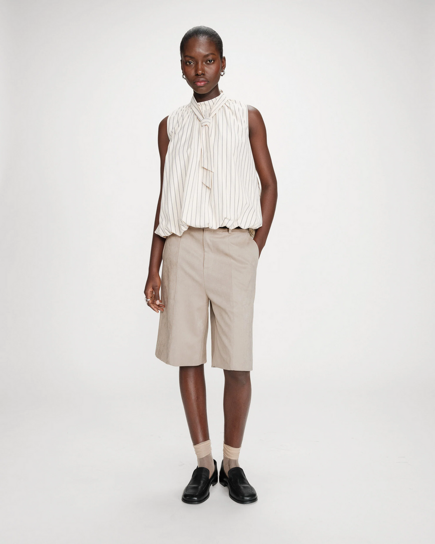 BALLOON POPLIN TOP VANILLE VANYA