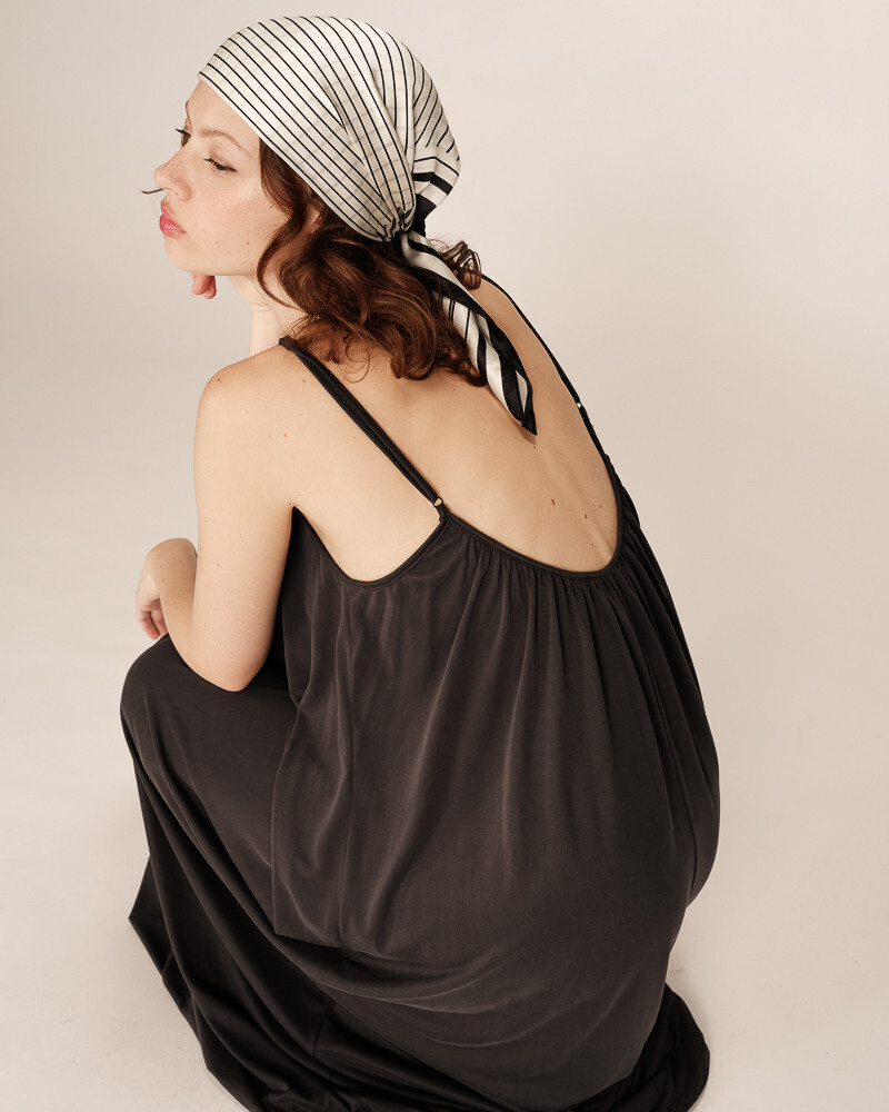 ΜΑΚΡY ΦΟΡΕΜΑ ANTHRACITE PIVOINE GRACE&MILA