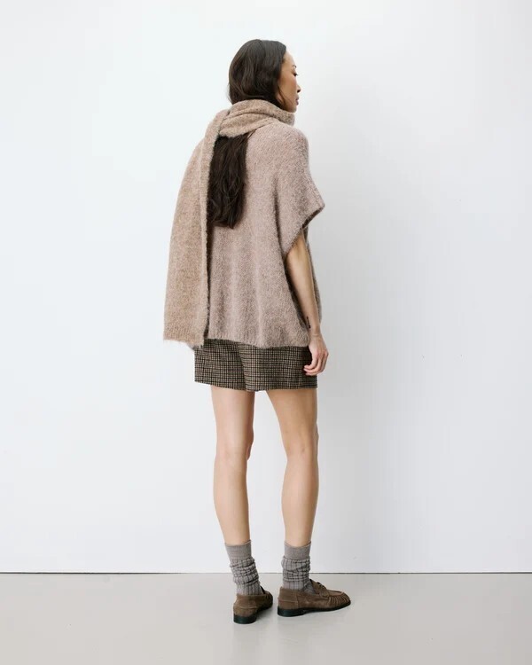 ALPACA WOOL-BLEND SCRAF MOCHA AGLAE