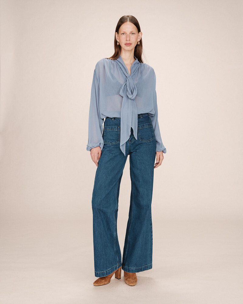 BLOUSE BLEUET SPLENDIDE GRACE&MILA