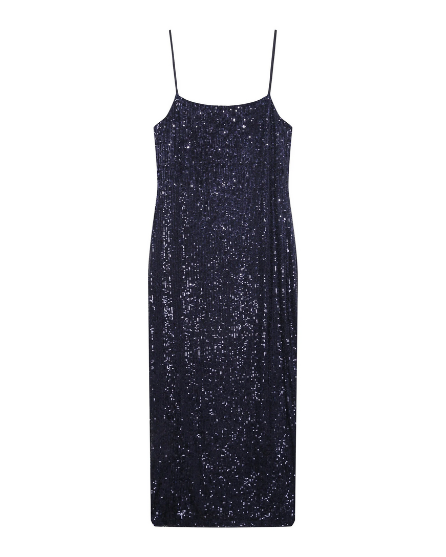 LONG SEQUIN DRESS MARINE GRACE&MILA