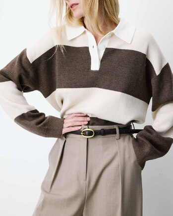 FAUX-LEATHER BELT CHOCOLAT ABEL