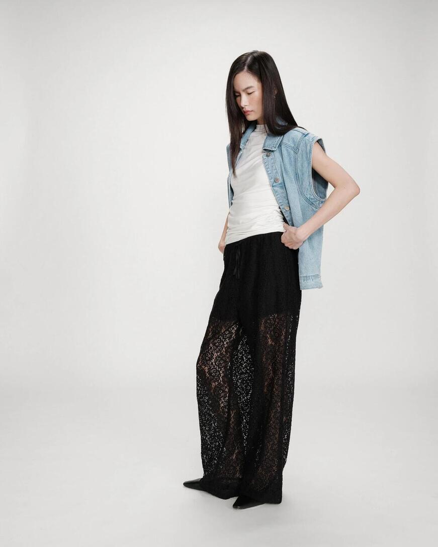 LACE PANTS NOIR VINCENT