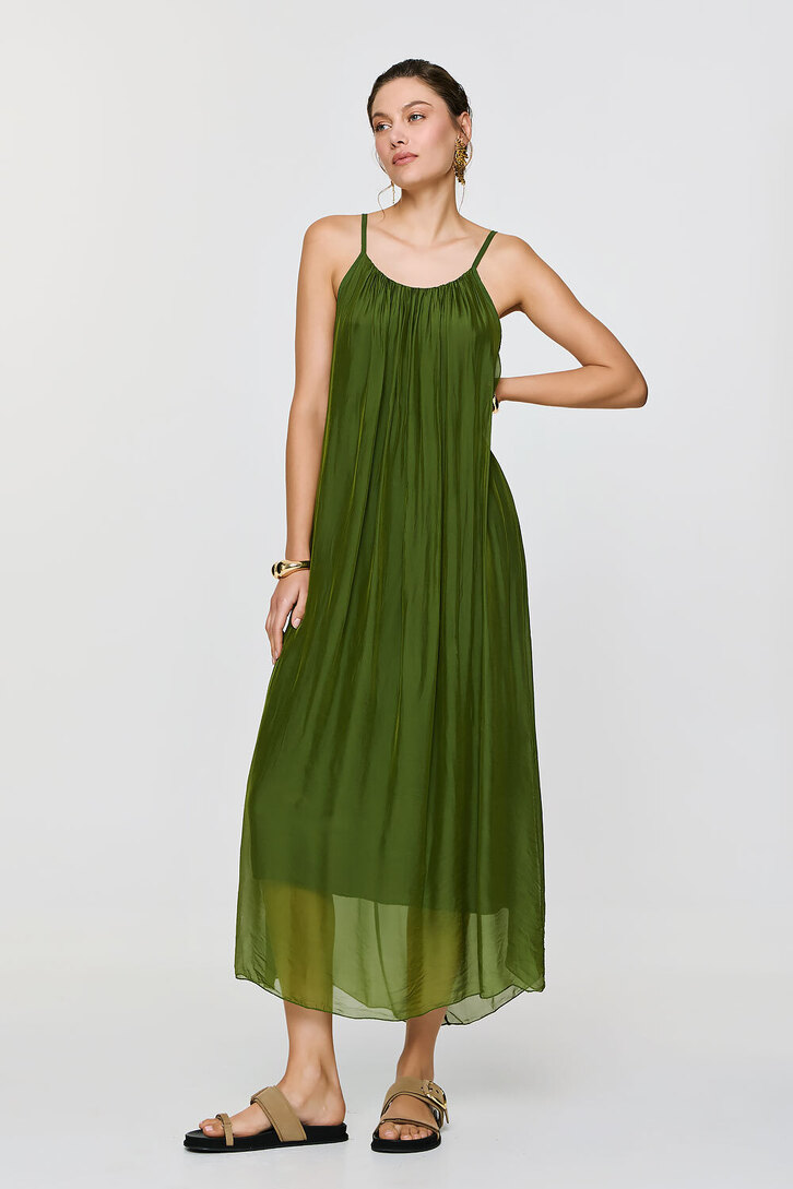 DIONE DRESS GREEN,os