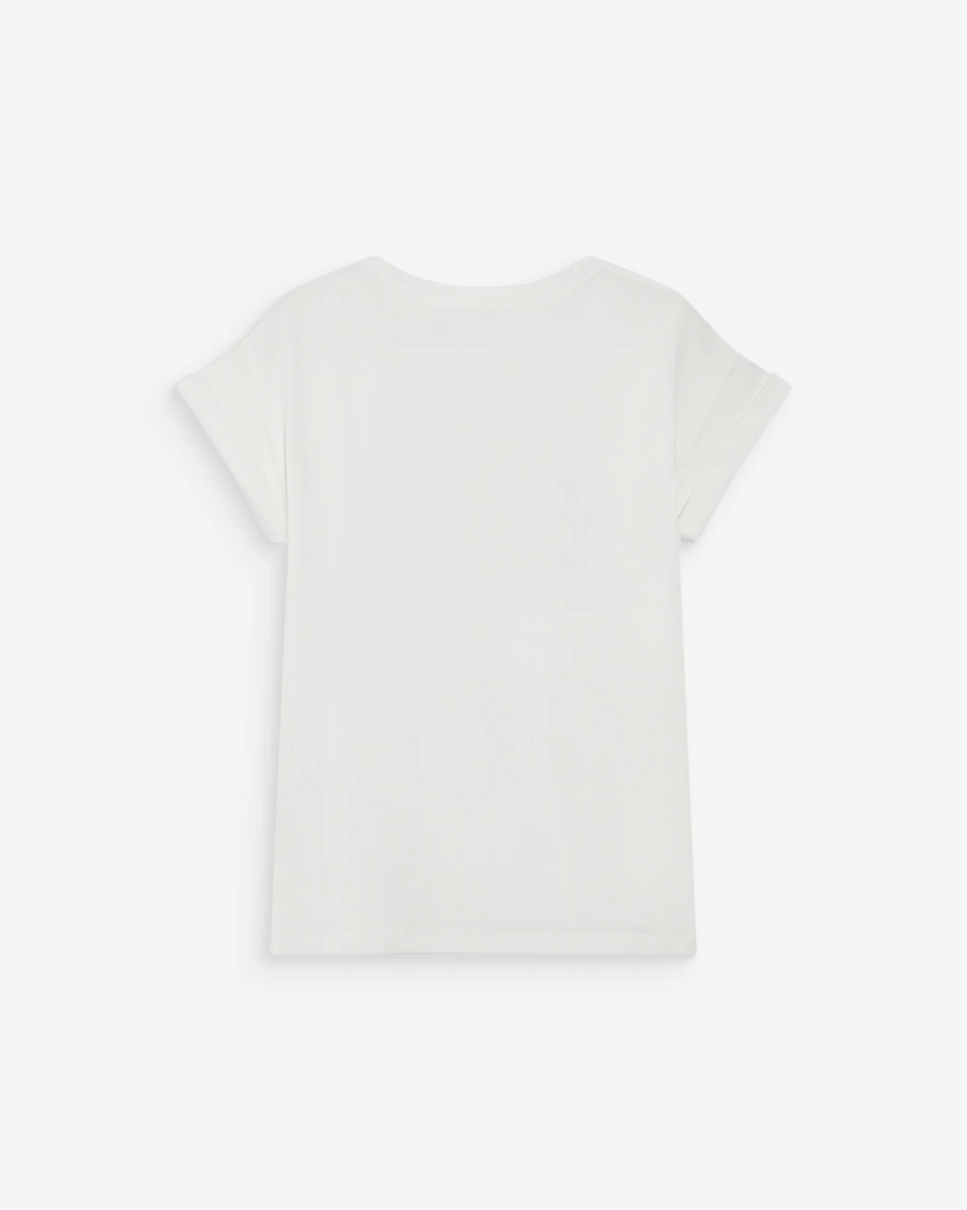 PRINTED MESSAGE T-SHIRT ROUGE VICO,S