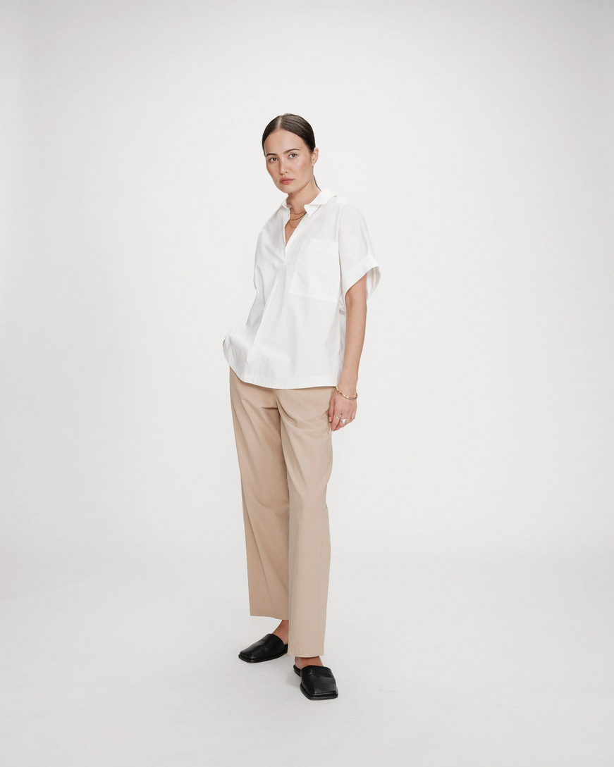 LOOSE COTTON BLOUSE IVOIRE VERSIGNY