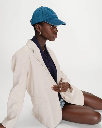 LINEN AND COTTON SUIT SABLE VELIZE