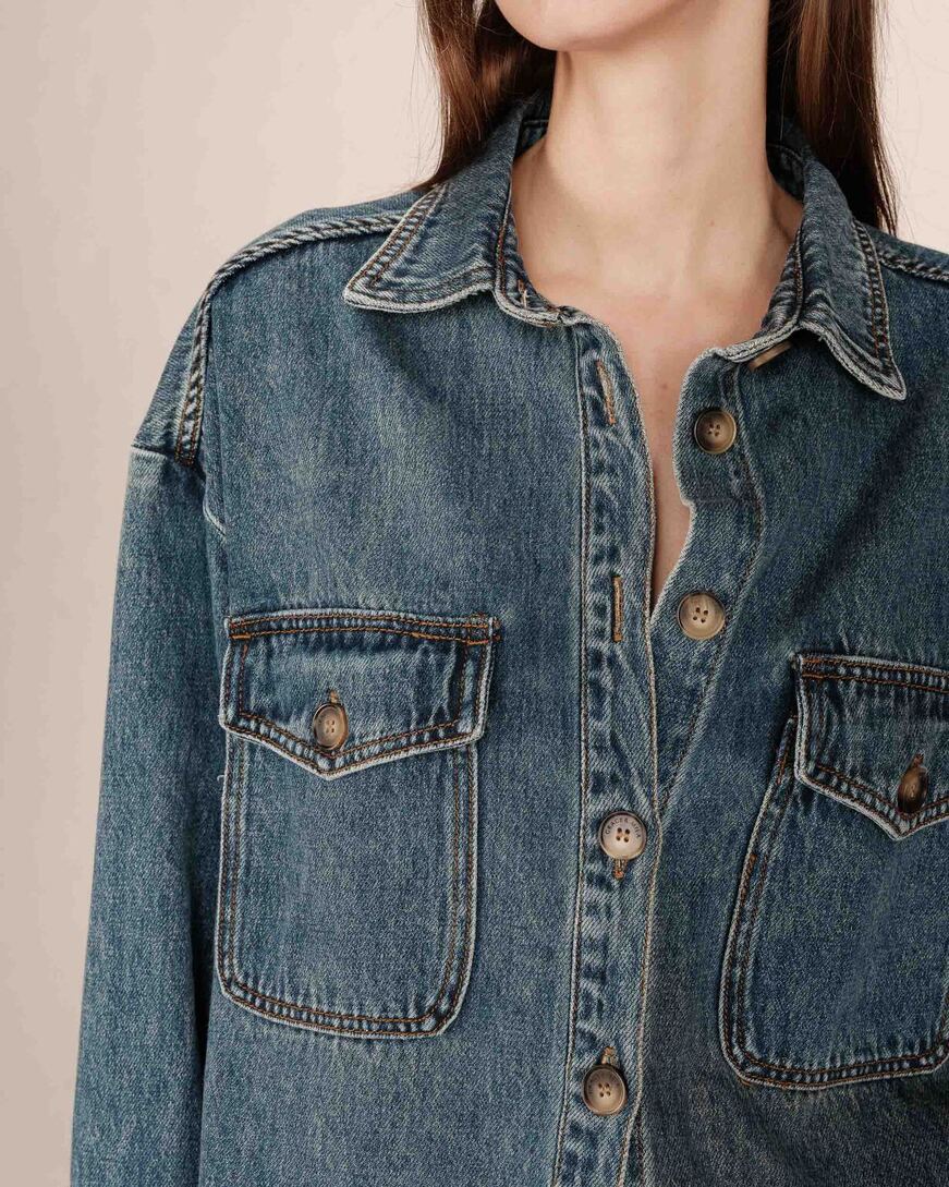 CHEMISE VINTAGE BLUE SYDNEY