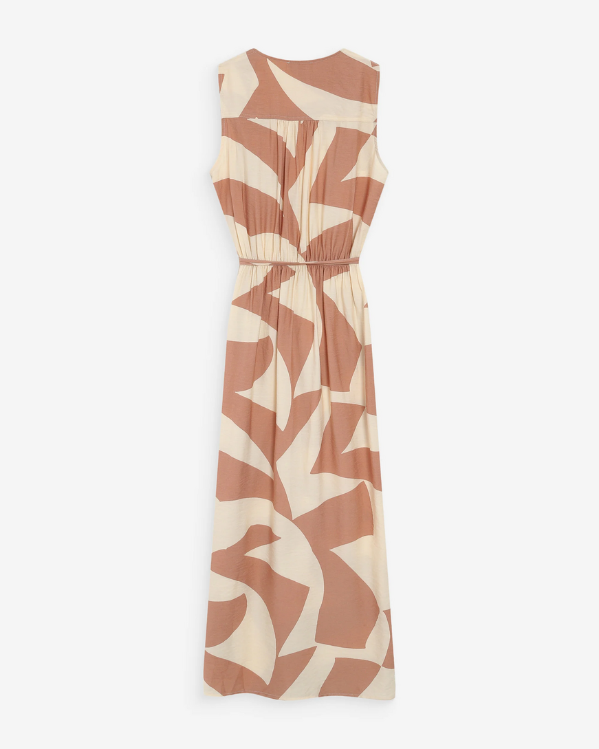 LONG WRAP DRESS MOCHA VELLINE