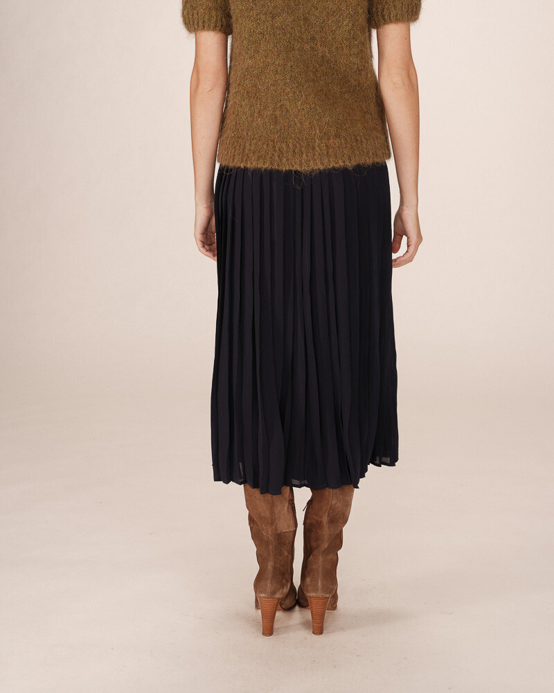 JUPE MARINE PLISSE GRACE&MILA