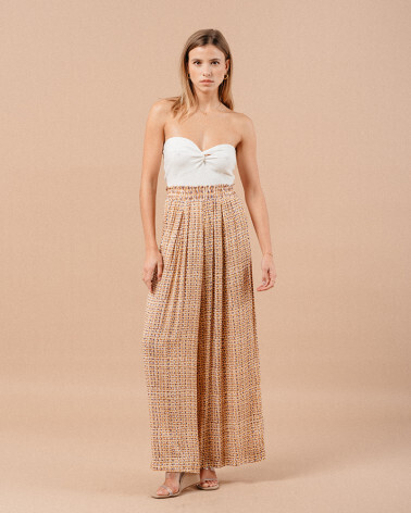 BEIGE DYED PANTS (MASHA) GRACE&MILA