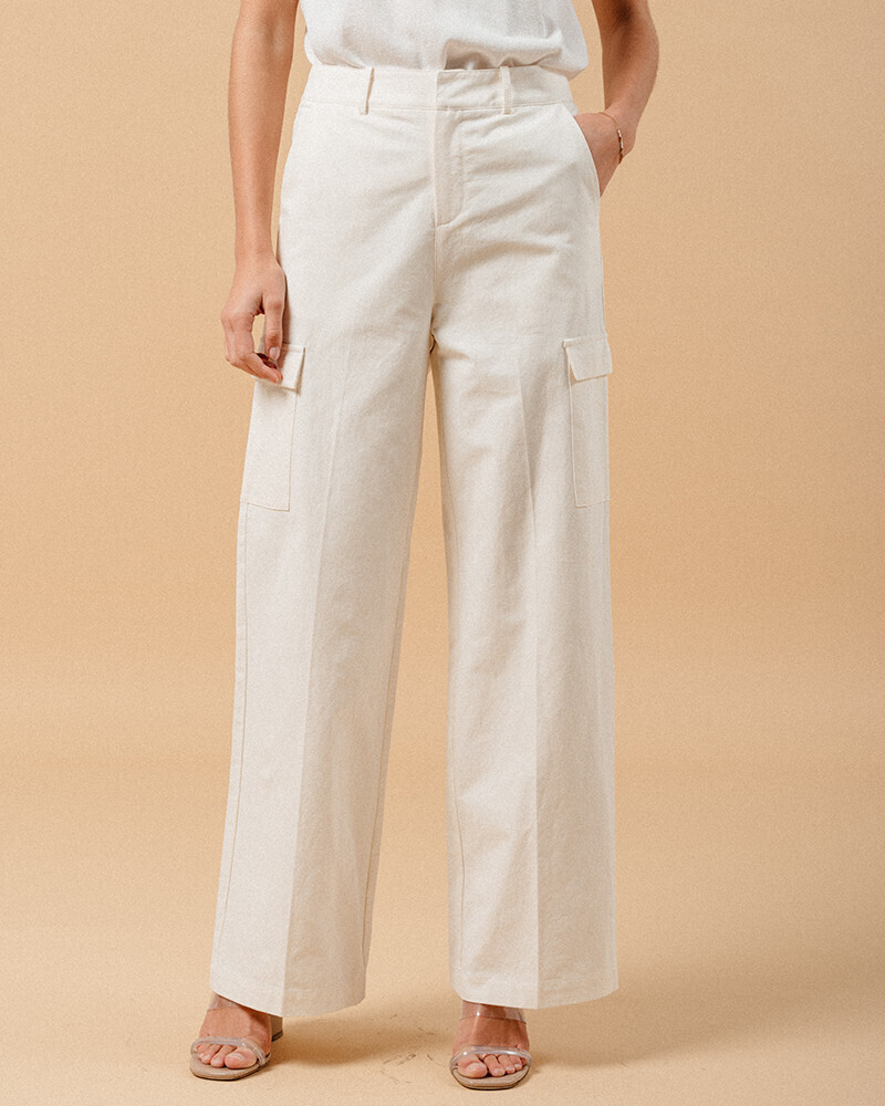 ECRU TROUSERS (MATEO) GRACE&MILA