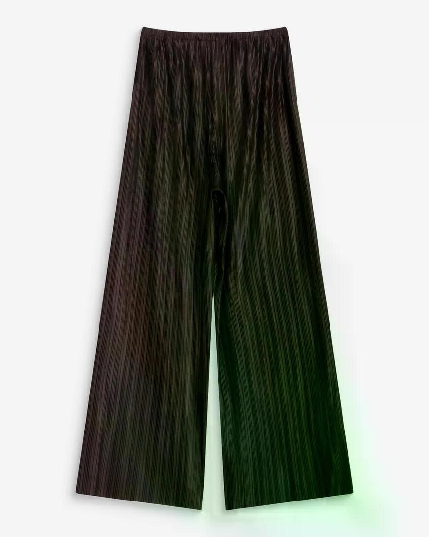 PLEATED WIDE-LEG PANTS CHOCOLAT WONKA,M