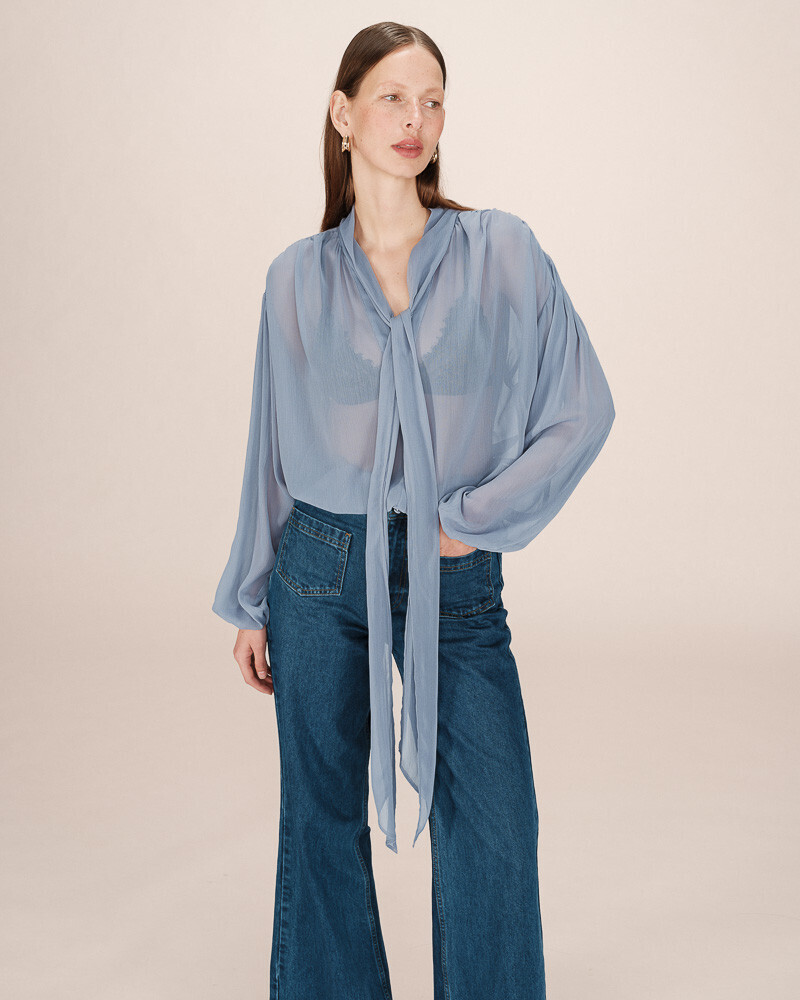 BLOUSE BLEUET SPLENDIDE GRACE&MILA