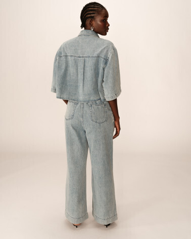 JEANS SKY BLUE POMPON GRACE&MILA