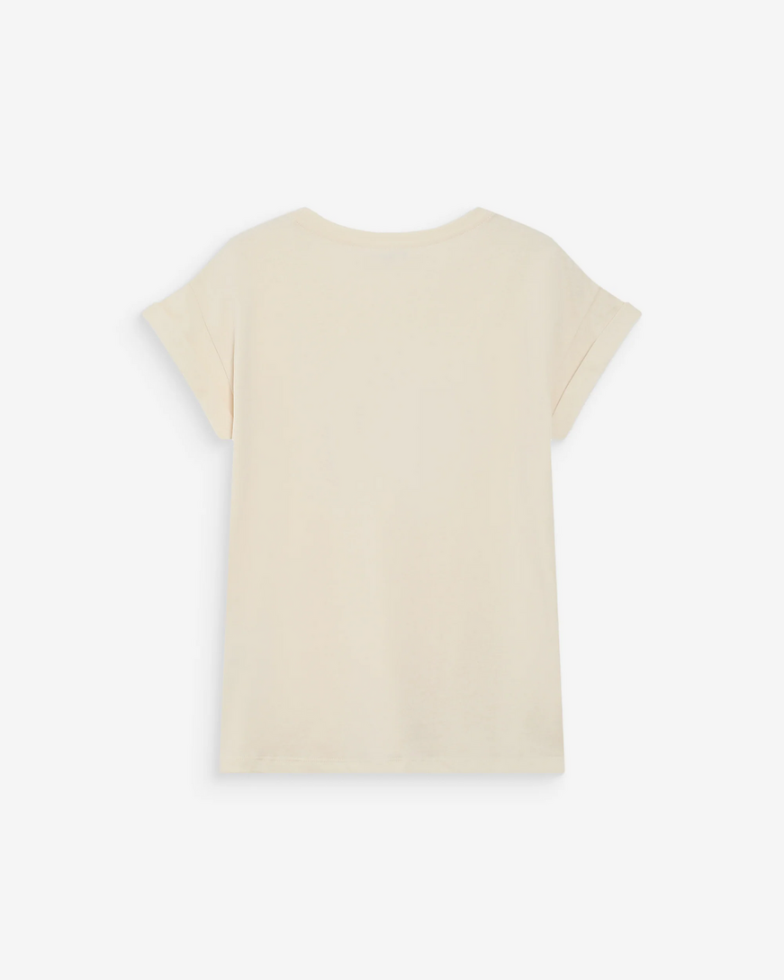 PRINTED MESSAGE T-SHIRT CHOCOLAT VICO,M