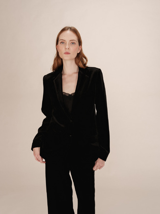 VELVET BLAZER TOFU GRACE&MILA