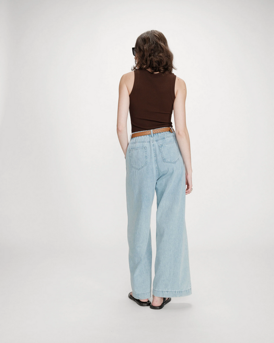 LEATHER BELT OCRE VILLETTE