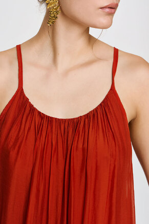 DIONE DRESS BURNT ORANGE