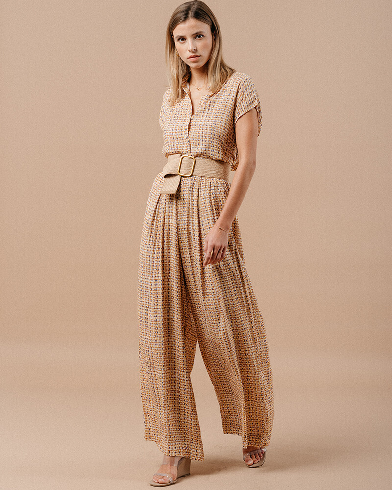 BEIGE DYED PANTS (MASHA) GRACE&MILA