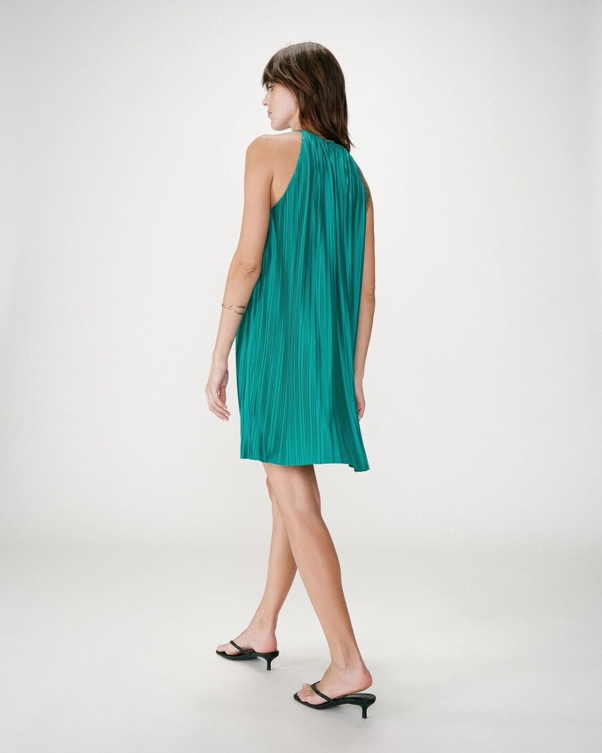 PLEATED SHORT DRESS EMERAUDE WILONA