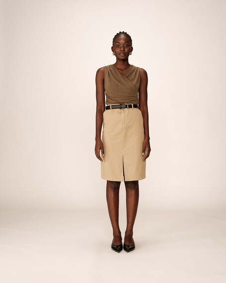 SKIRT BEIGE PENCIL GRACE&MILA