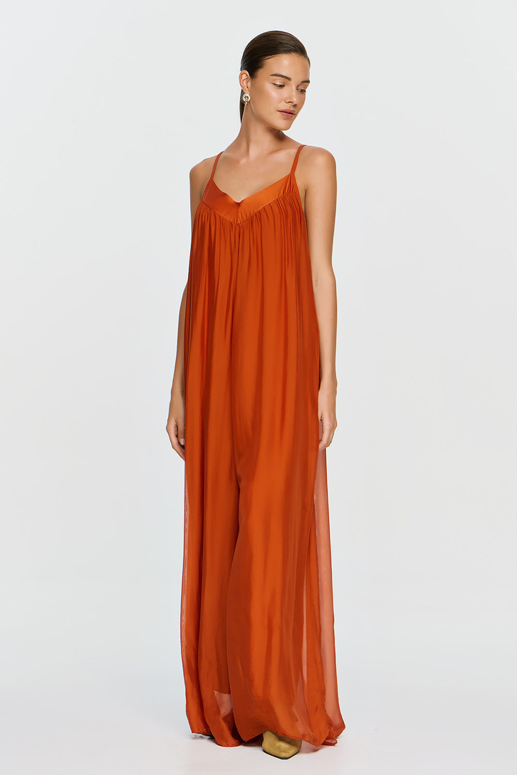 NEPHELE JUMPSUIT BURNT ORANGE