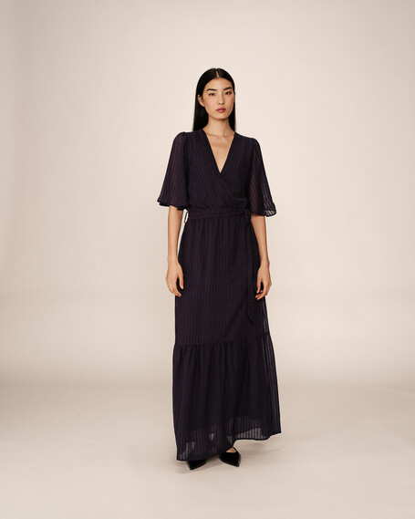 LONG DRESS MARINE PERSE GRACE&MILA