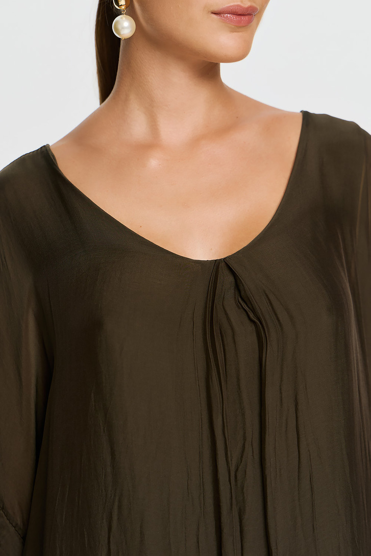 GAIA DRESS BROWN,os