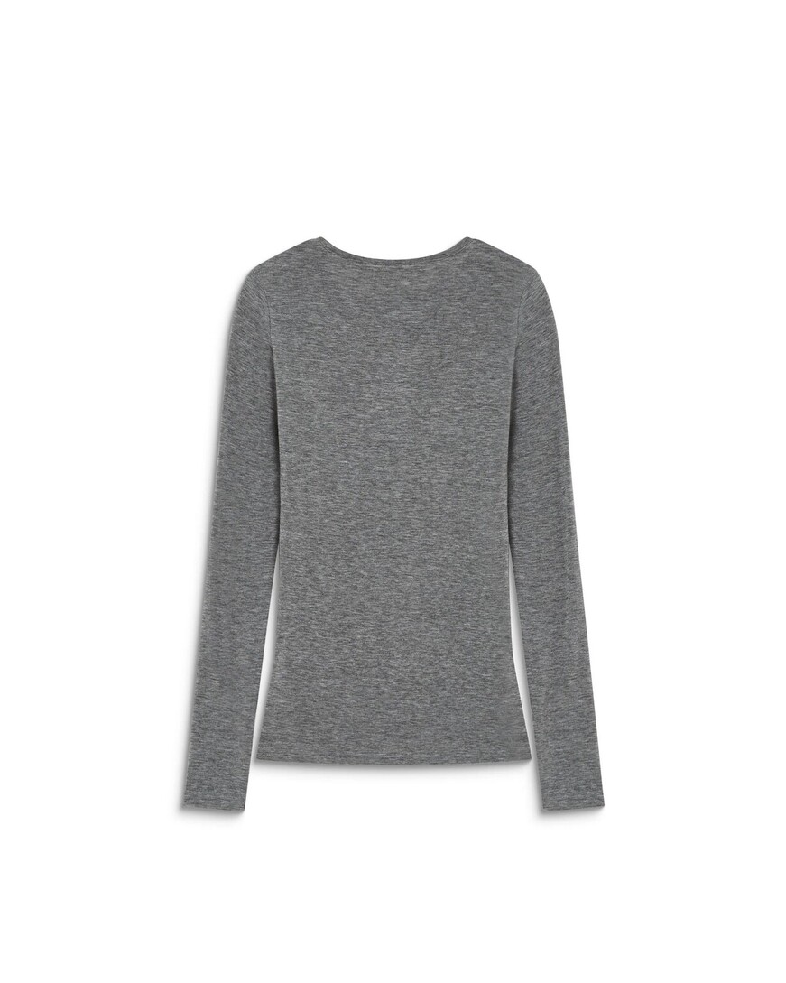 SECOND-SKIN CREW-NECK TOP ALKIAS