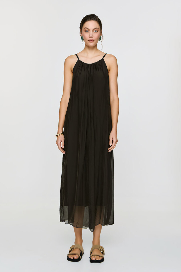 DIONE DRESS BROWN