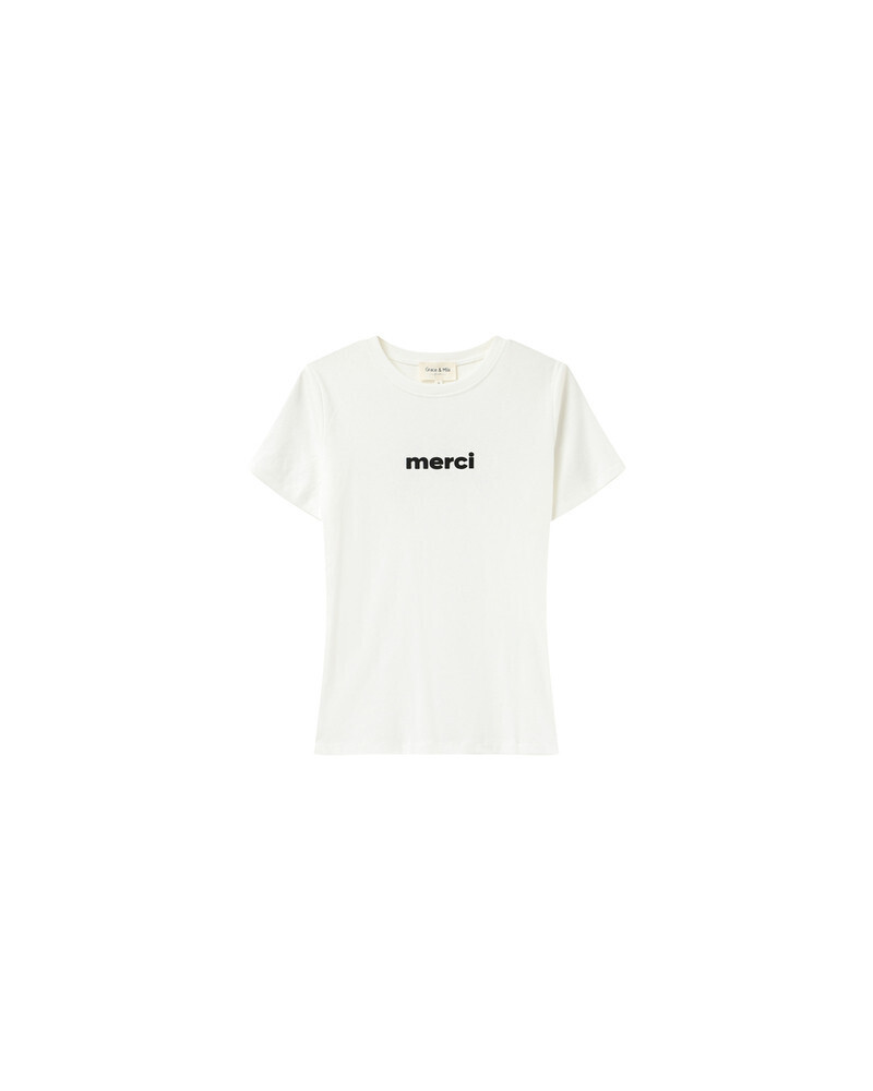 T-SHIRT ECRU PAPA GRACE&MILA
