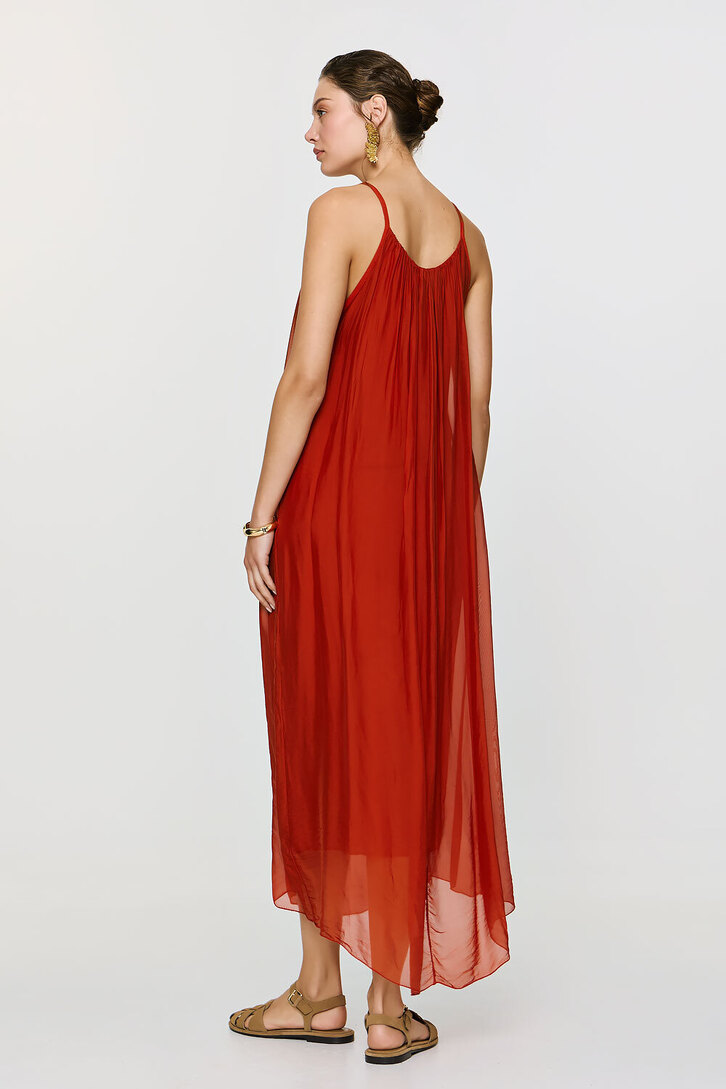 DIONE DRESS BURNT ORANGE