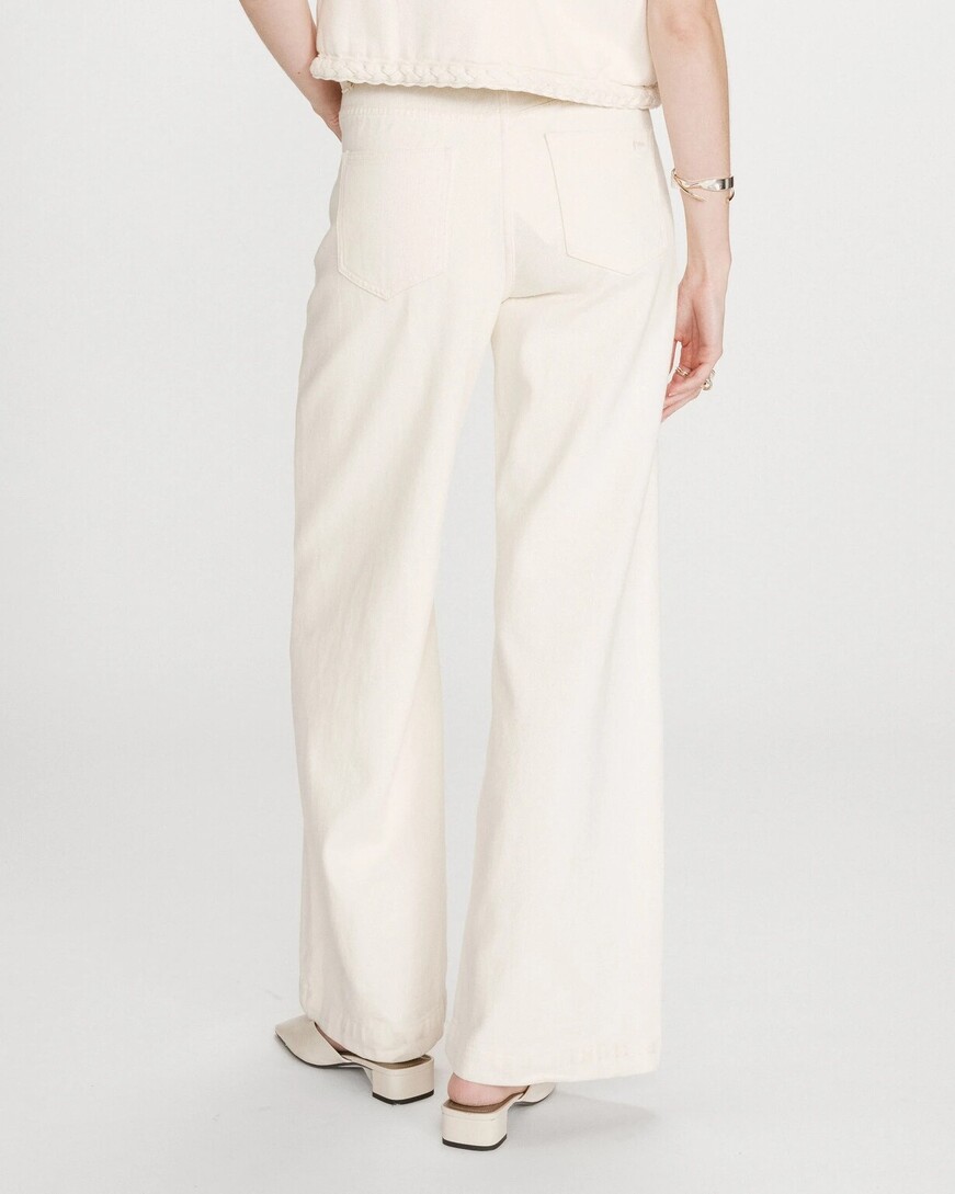 WIDE-LEG JEANS ECRU JADEN