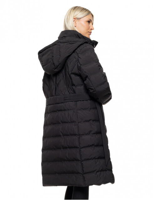 ΜΠΟΥΦΑΝ ΜΑΚΡΥ ΜΕ ΚΟΥΚΟΥΛΑ ΜΑΥΡΟ SPLENDID,XL