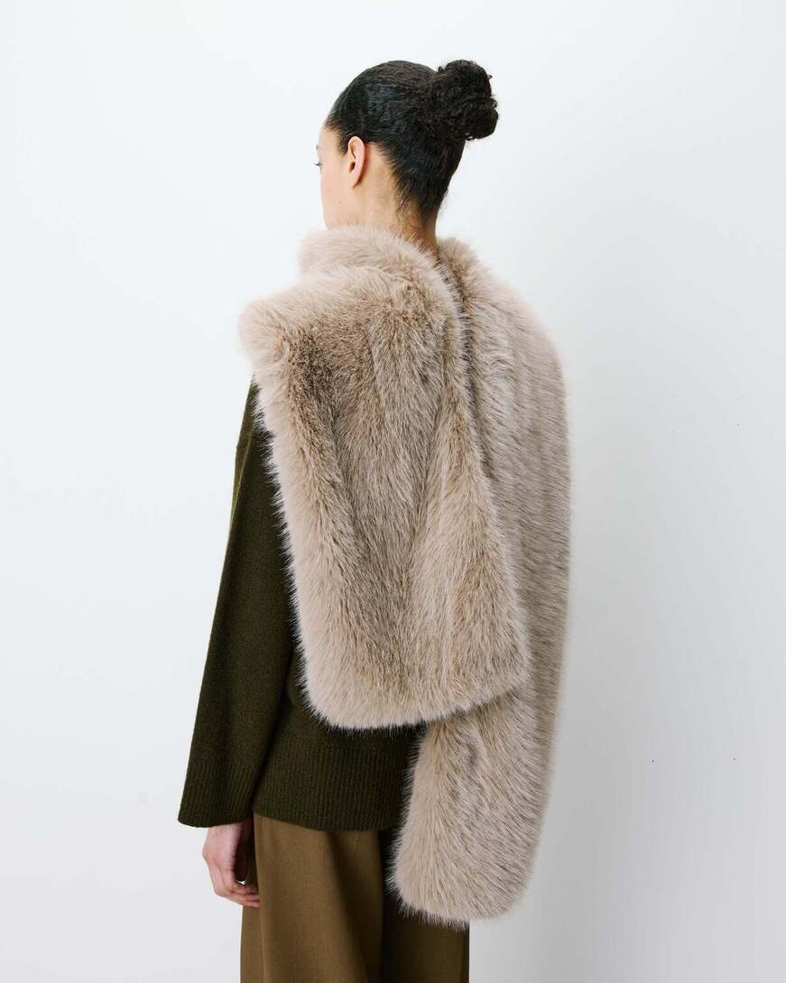 FAUX-FUR GREGE AMINA