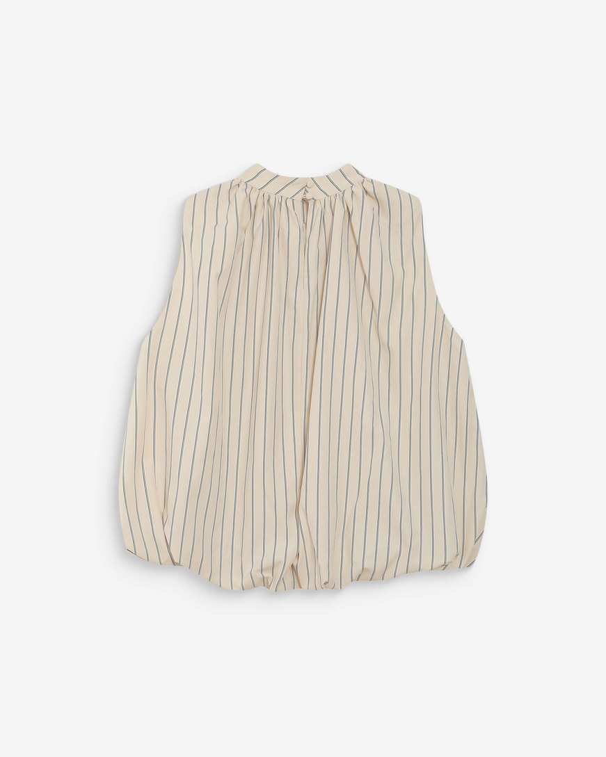 BALLOON POPLIN TOP VANILLE VANYA