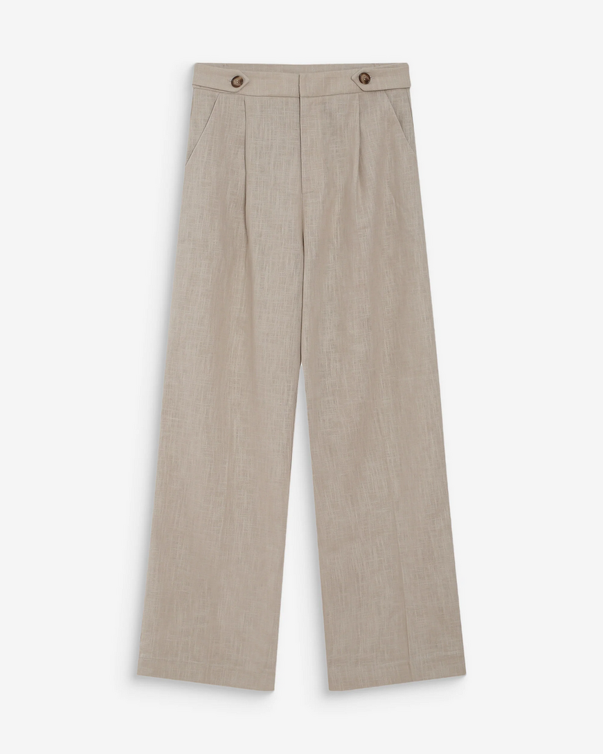 LINEN AND COTTON SUIT SABLE VELIZE