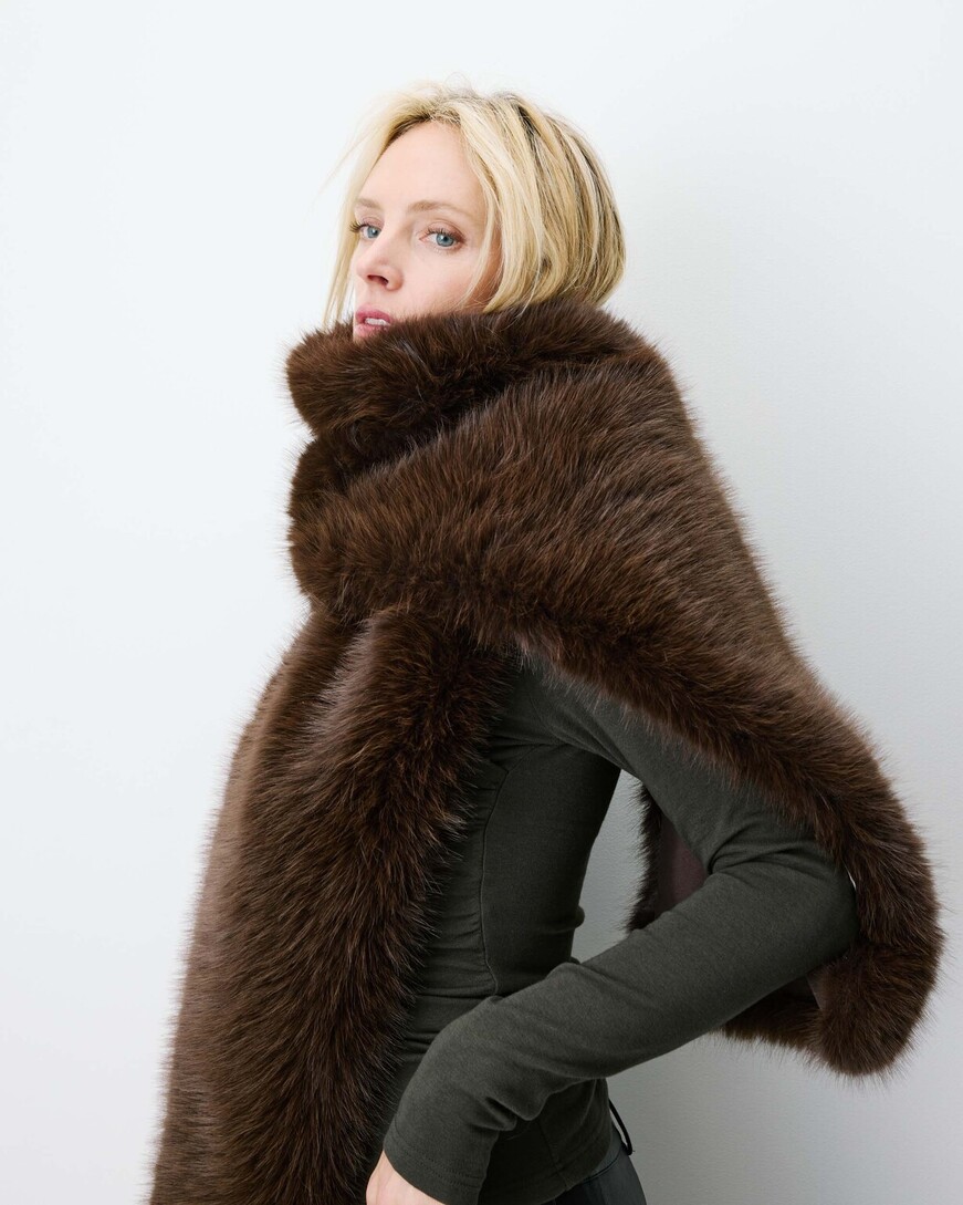 FAUX-FUR COCOLAT AMINA