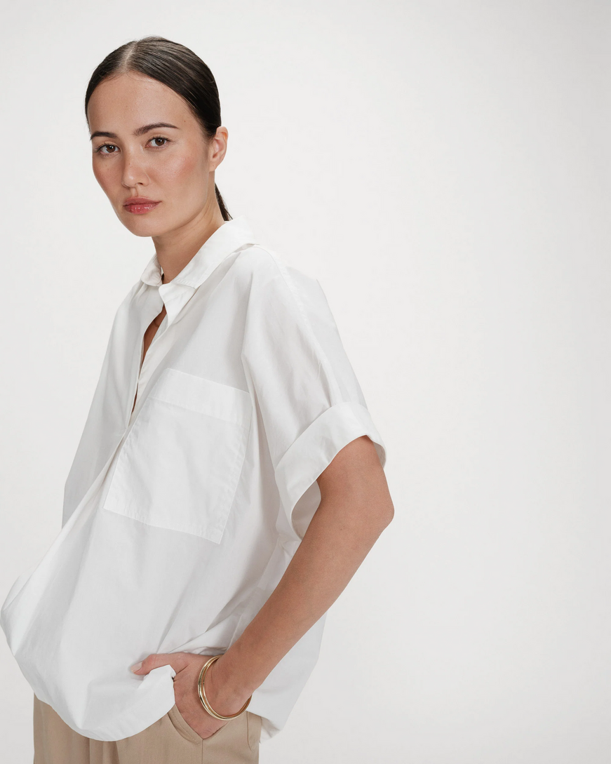 LOOSE COTTON BLOUSE IVOIRE VERSIGNY