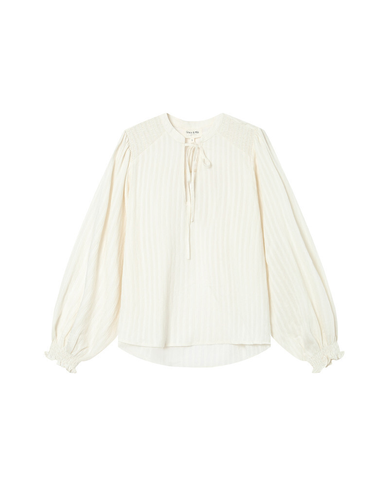 BLOUSE ECRU SERINDA GRACE&MILA