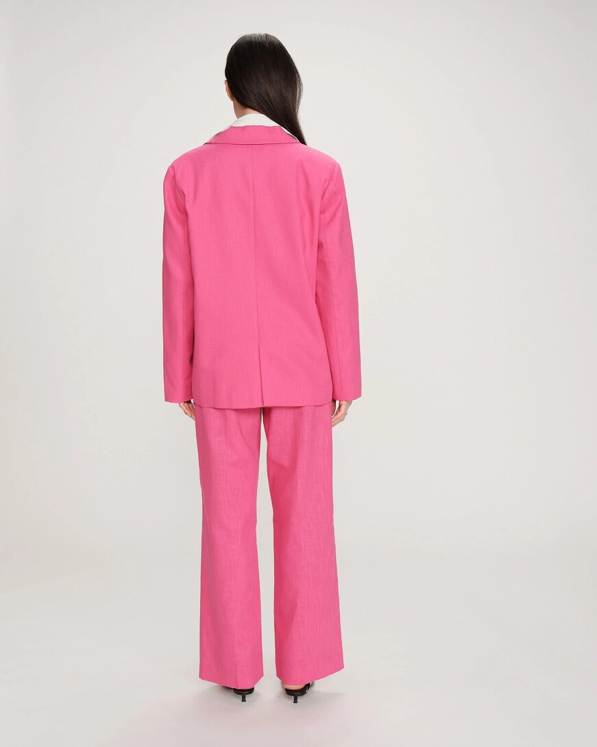 LINEN AND COTTON SUIT FUCHSIA VELIZE