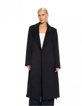 LONG BLACK COAT BISTON