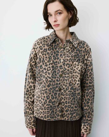 PRINTED DENIM SHIRT LEO ADRIANA