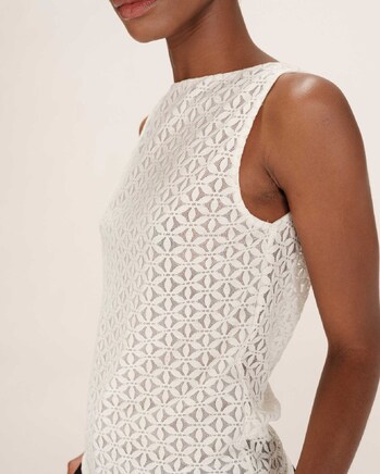 LACE T-SHIRT ECRU TENET GRACE&MILA