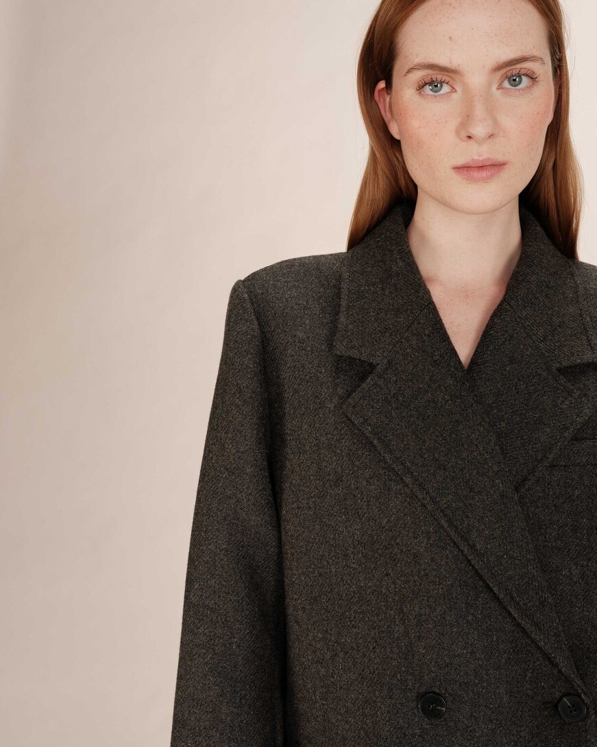 WOOL COAT BLAZER ANTHRACITE THOMAS GRACE&MILA