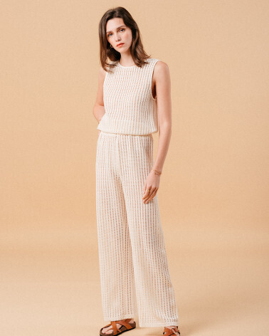 BEIGE TROUSERS (MORGANE) GRACE&MILA,L