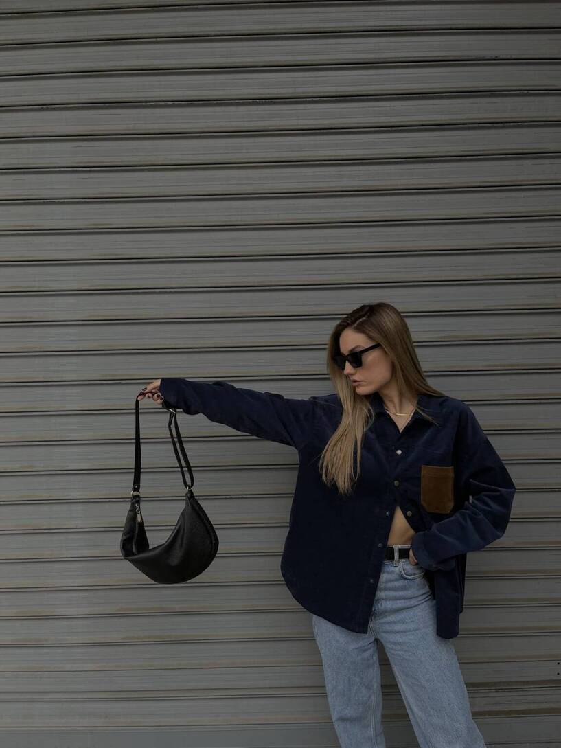ΧΕΙΡΟΠΟΙΗΤΗ ΤΣΑΝΤΑ ΩΜΟΥ ΜΑΥΡΗ ( BELT BAG PENY ) OPHELIA